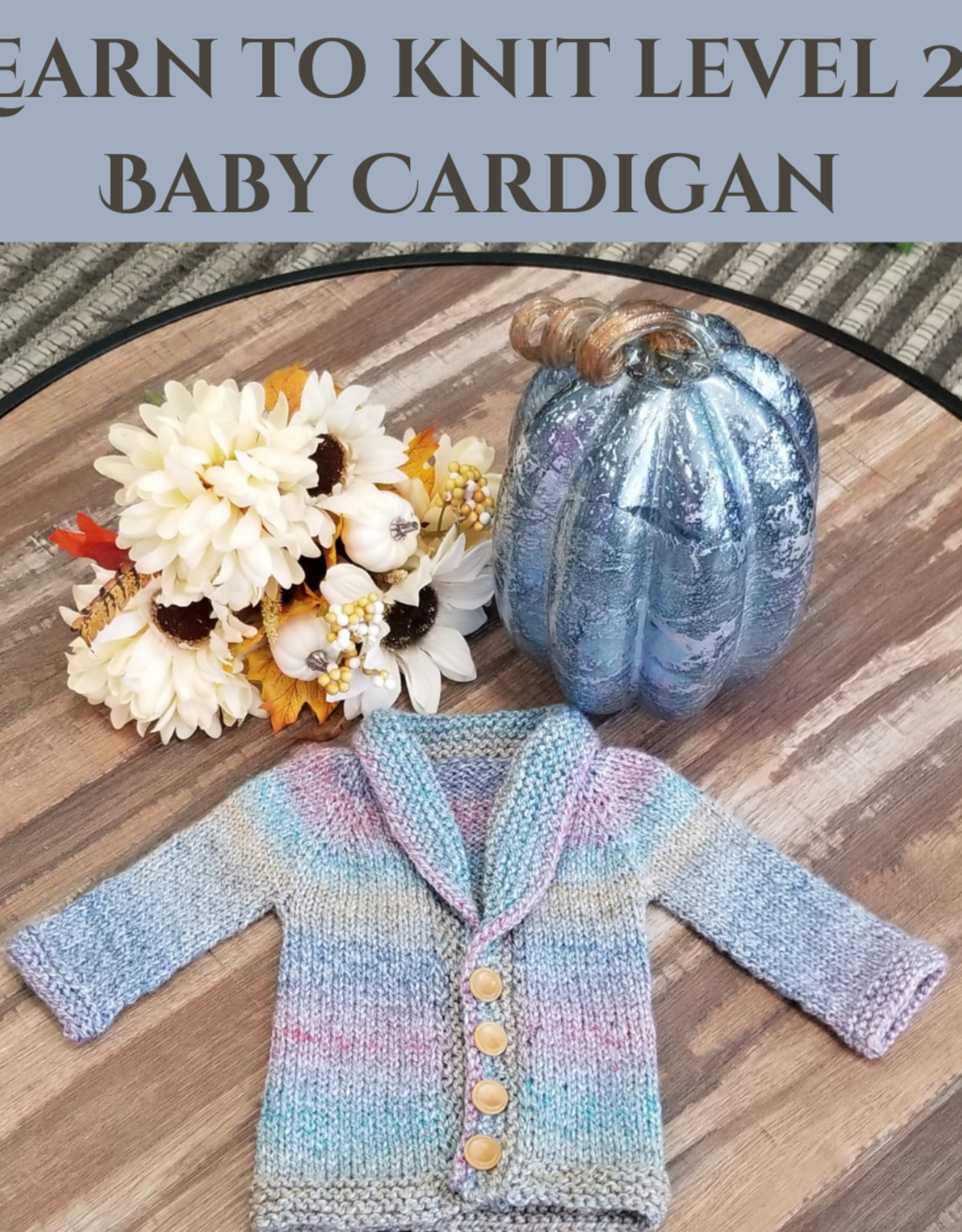 Learn to Knit Level 2 - Baby Cardigan