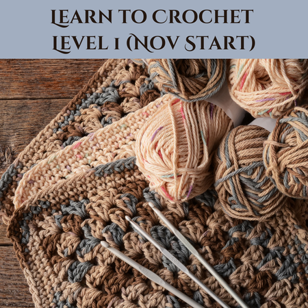 Learn to Crochet Level 1 (Nov Start)