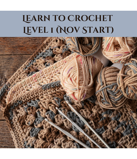 Learn to Crochet Level 1 (Nov Start)