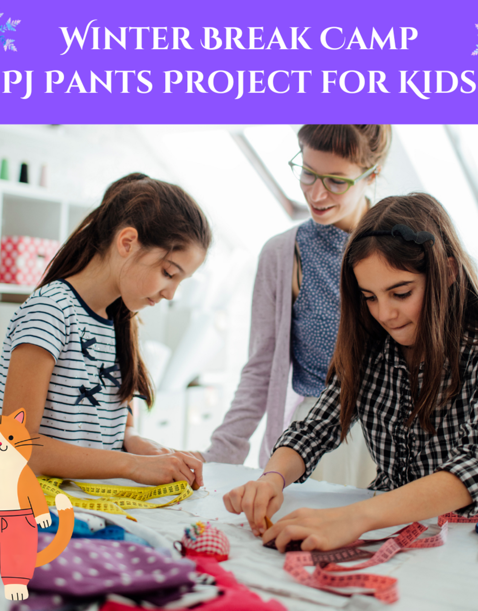 Winter Break PJ Pants Project for Kids