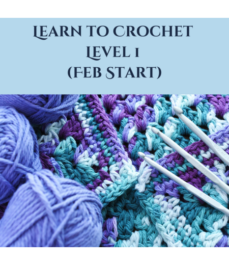 Learn to Crochet Level 1 (Feb Start)