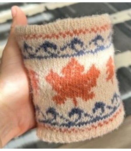 Knit, Purl, Cruise - Waxwing Cup Cozy Project
