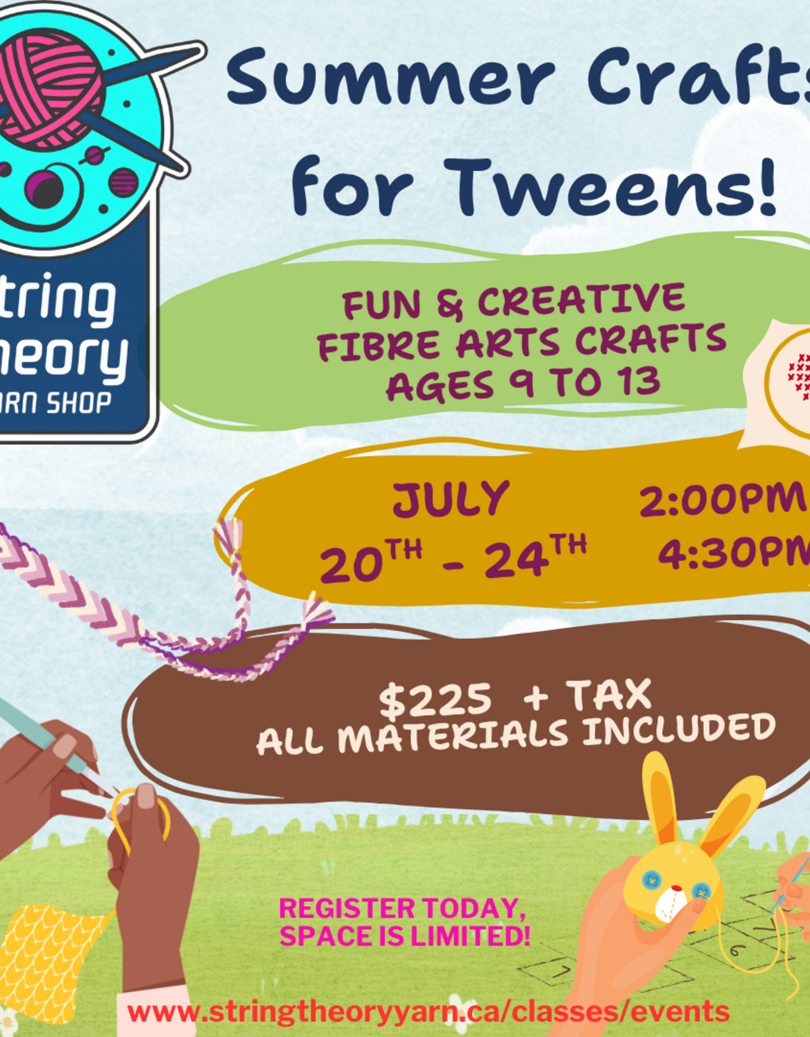 Summer Fibre Crafts Camp
