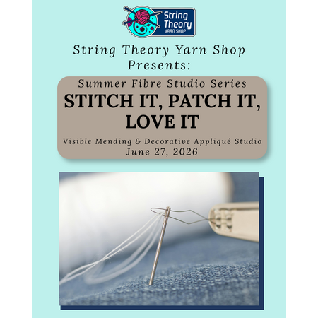 June 27 - Stitch It, Patch It, Love It: Visible Mending & Decorative Appliqué Studio