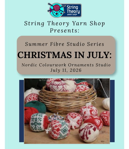 July 11 - Christmas in July: Nordic Colourwork Ornaments Studio