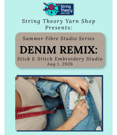 Aug 1 - Denim Remix: Stick & Stitch Embroidery Studio