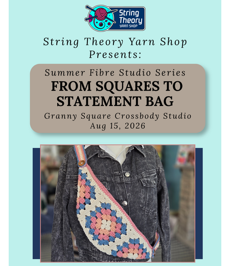 Aug 15 - From Squares to Statement Bag: Granny Square Crossbody Bag Studio
