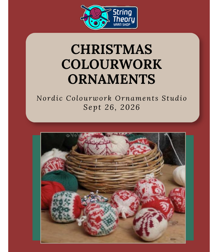 Sept 26 - Christmas  Nordic Colourwork Ornaments Studio