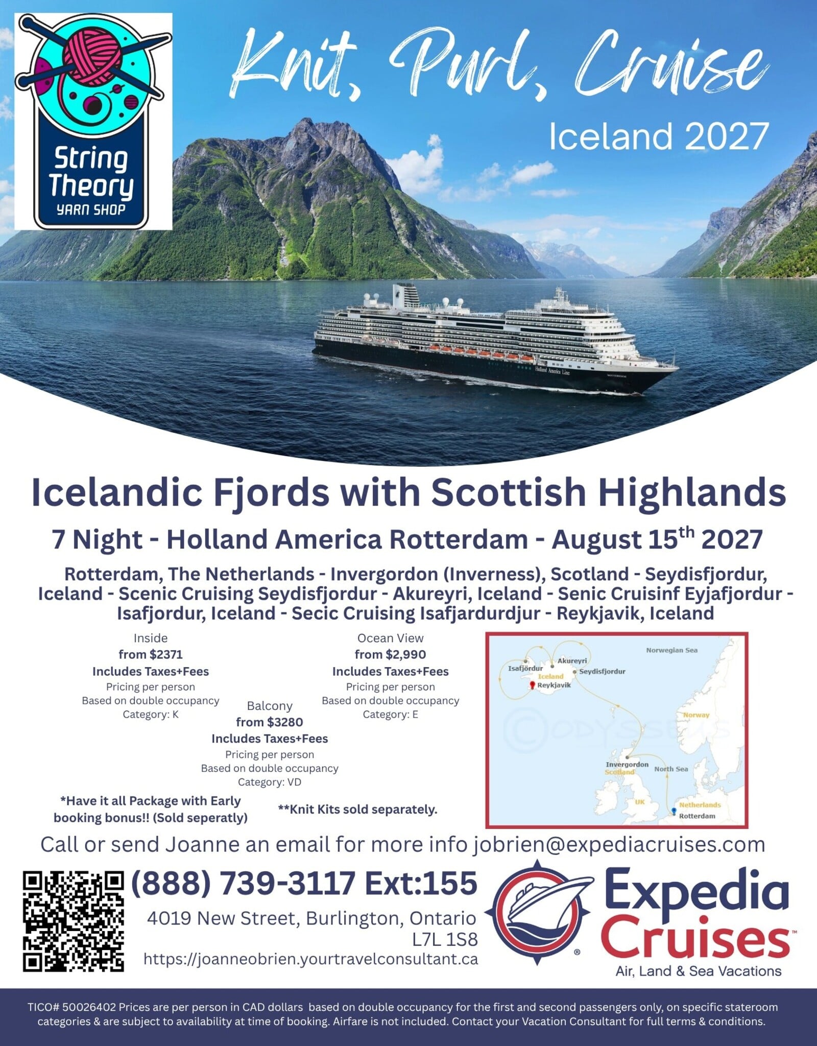 Knit, Purl, Cruise Iceland 2027
