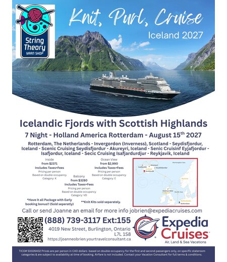 Knit, Purl, Cruise: Icelandic Fjords & Scottish Highlands