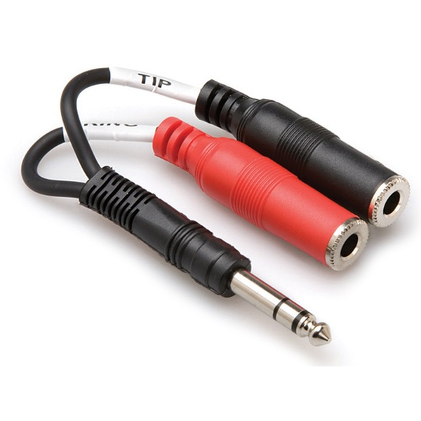 Hosa Hosa YPP-117 Stereo Breakout 1/4” TRS to Dual 1/4” TSF