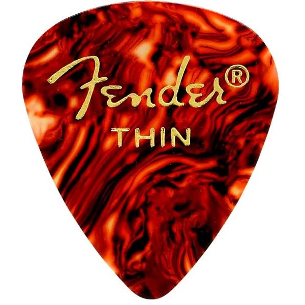Fender Fender 451 Shape Classic Celluloid Guitar Picks Thin (12-Pack)