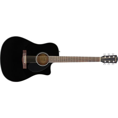 Fender FenderCD-60SCE Dreadnought Acoustic Guitar Black