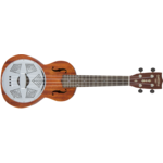 Gretsch Gretsch G9112 Resonator 4-String Acoustic Ukulele with Gag Bag, 16 Frets, Medium "U" Neck, Ovangkol Fingerboard, Biscuit Cone, Open-Pore Semi-Gloss, Honey Mahogany Stain