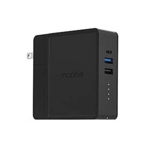 Mophie Mophie Black 6,000 mAh Powerstation Wireless Travel Station Hub w/ QI Charging