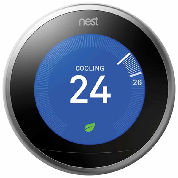 Google Google Nest Learning Thermostat Third Generation Stainless Steel