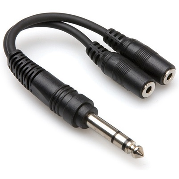 Hosa Hosa YMP-234 1/4 in TRS to Dual 3.5 mm TRSF Y-cable