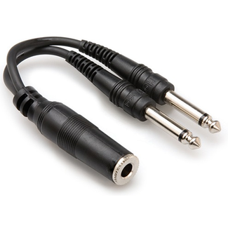 Hosa Hosa 1/4" TSF to Dual 1/4" TS Y Cable