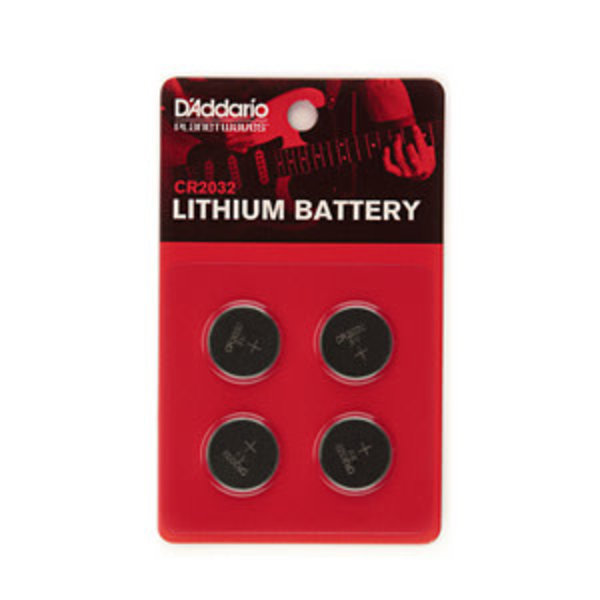 D'Addario D'Addario CR2032 Battery 4-Pack