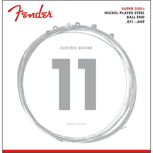 Fender Fender Super 250's Nickel-Plated Steel Ball End Electric Strings 11-49