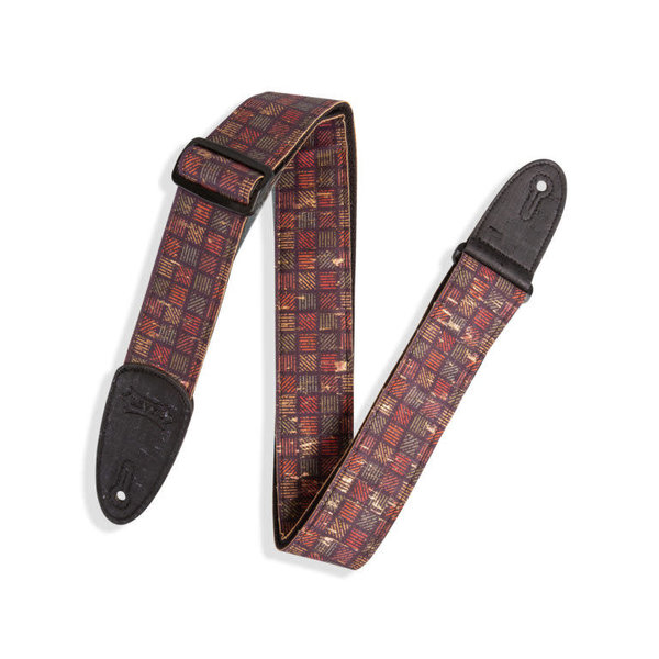 Levy's Levy’s Cork Guitar Strap with Orleans Pattern MX8-004
