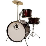 RB Drums 3-Piece Junior Drum Kit, Black