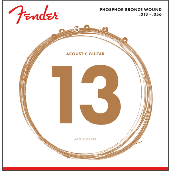 Fender Fender Phosphor Bronze Acoustic Guitar Strings Medium 13-56