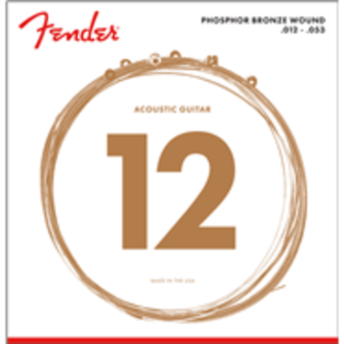 Fender Fender Phosphor Bronze Acoustic Guitar Strings Light 12-53