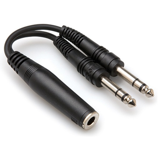 Hosa Hosa 1/4" TRSF to Dual 1/4" TRS Y-cable