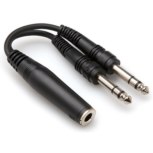 Hosa Hosa 1/4" TRSF to Dual 1/4" TRS Y-cable
