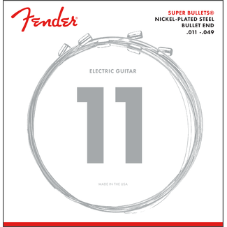 Fender Fender Super Bullets Nickel-Plated Steel Bullet End Electric Strings Medium 11-49