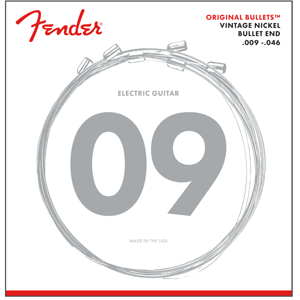 Fender Fender Original Bullet Vintage Nickel Bullet End Electric Strings Reg/Light 9-46