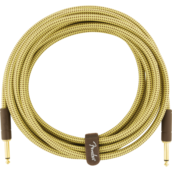 Fender Fender Deluxe Series Angled Instrument Cables Gold 15ft