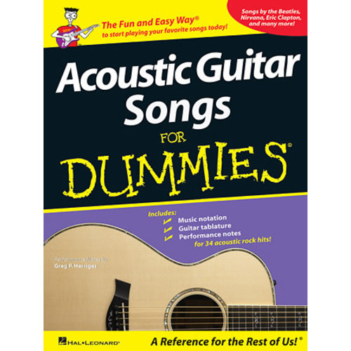 Hal Leonard ACOUSTIC GUITAR SONGS FOR DUMMIES