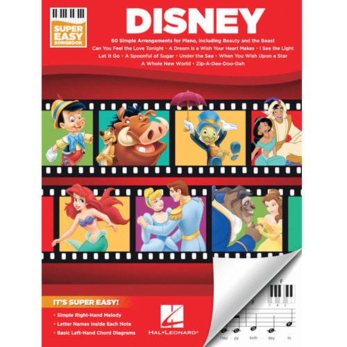 Hal Leonard Disney Super Easy Piano Songbook