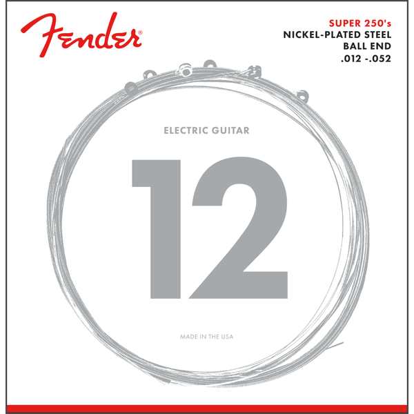 Fender Fender Super 250's Nickel-Plated Steel Ball End Electric Strings 12-52
