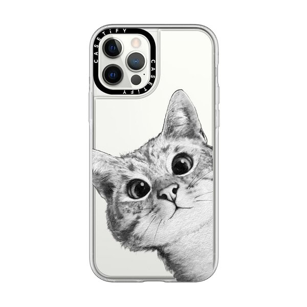 Casetify Grip Case Peekaboo Cat for iPhone 12/12 Pro