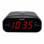 Timex TimeX Dual Alarm Clock Radio with 1.2 inch Red Display Grey