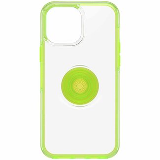 Otterbox CLEARANCE* Otterbox Otter+Pop Symmetry Clear with Swappable PopTop Clear/Translucent Blaze Lime iPhone 13 Pro Max