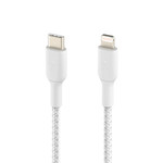 Belkin Belkin - Charge/Sync Braided USB-C to Lightning Cable 4ft White