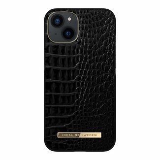 CLEARNACE* Ideal of Sweden Atelier Premium Case Neo Noir Croco Gold for iPhone 13