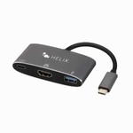 Helix Helix 3-in-1 USB-C Adapter with USB-A HDMI & USB-C Ports