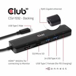 Club3D USB-C 7 in 1 Hub to HDMI 4K60HZ+SDTF Card Slot + 2X USB + USB-C PD + RJ45 Adapter