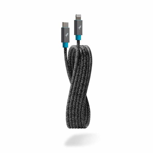 Nimble Nimble PowerKnit USB-C to Lightning Charge Cable Space Gray 6ft