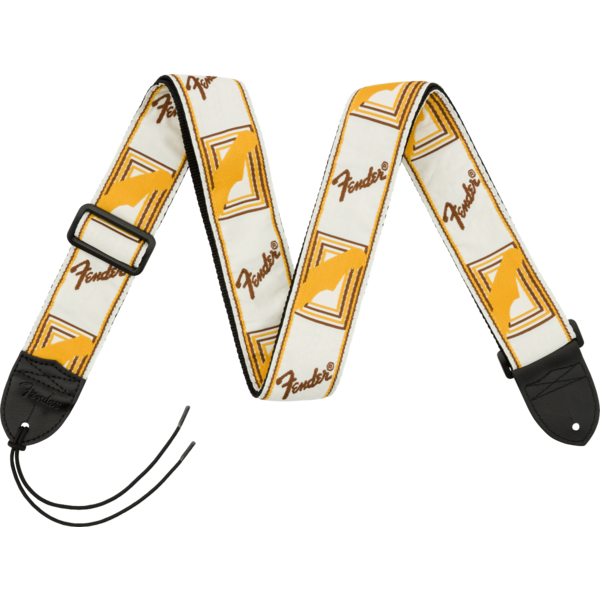 Fender Fender® 2" Monogrammed Strap White/Brown/Yellow