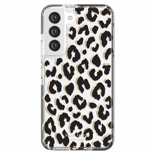 Kate Spade Kate Spade Defensive Hardshell Case City Leopard Black for Samsung Galaxy S22