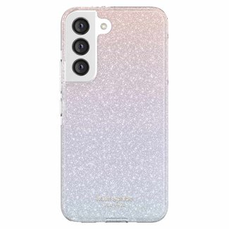 Kate Spade Kate Spade Protective Hardshell Case Ombre Purple Pink Glitter for Samsung Galaxy S22