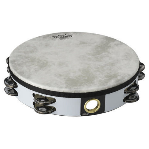 Remo Remo Fiberskyn® Tambourine Quadura® White 10"