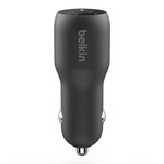 Belkin *CL Belkin Car Charger BOOSTCHARGE Dual with PPS 37W Black