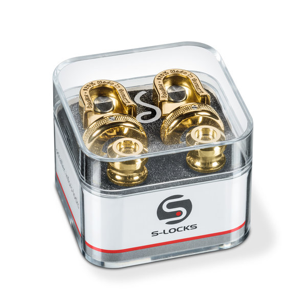 Schaller Schaller Security Strap Lock Set Gold (Pair)